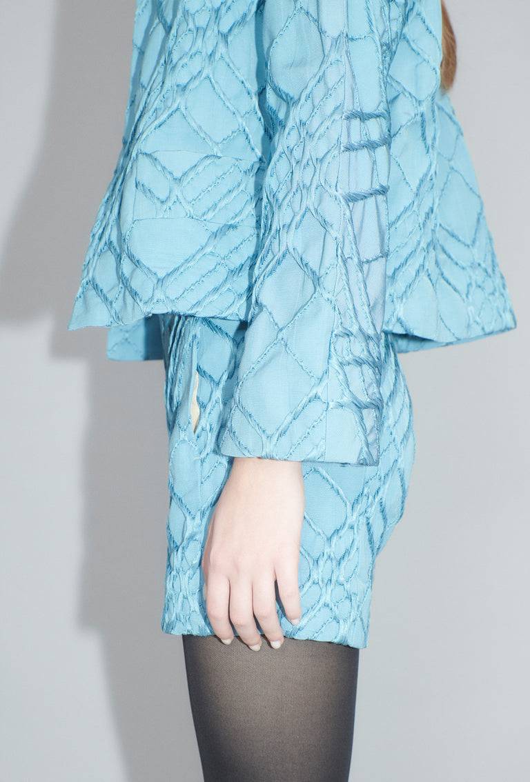 Odeeh Relief Rhombs Jacke, Himmelblau Wochenangebot