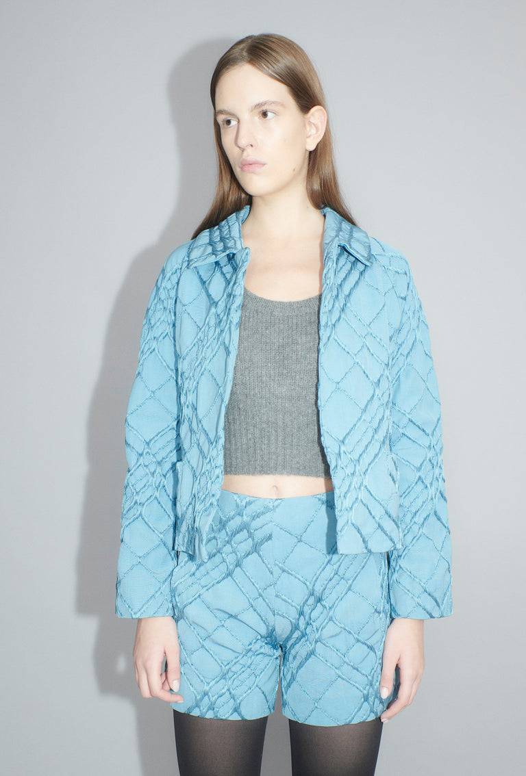 Odeeh Relief Rhombs Jacke, Himmelblau Wochenangebot