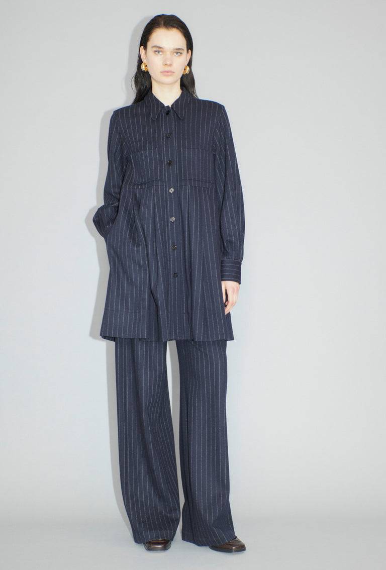 Odeeh Pin Stripe Jersey Hose, Navy Sonderangebot der Fabrik