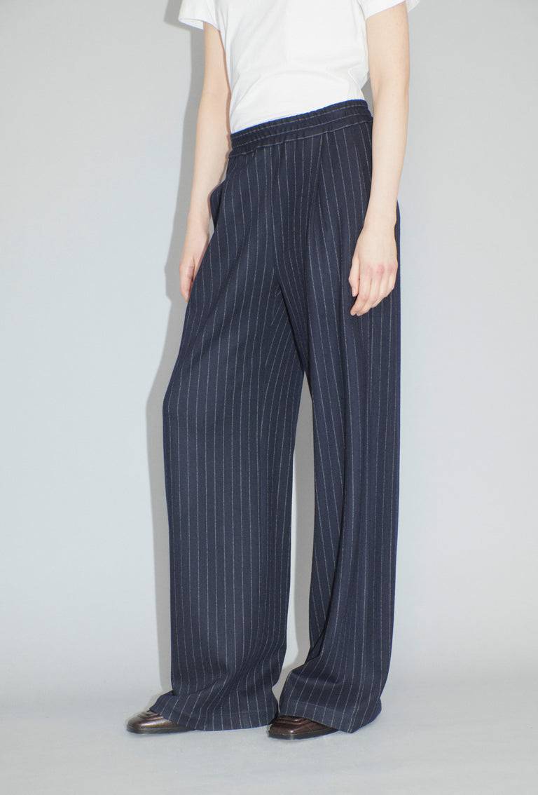 Odeeh Pin Stripe Jersey Hose, Navy Sonderangebot der Fabrik