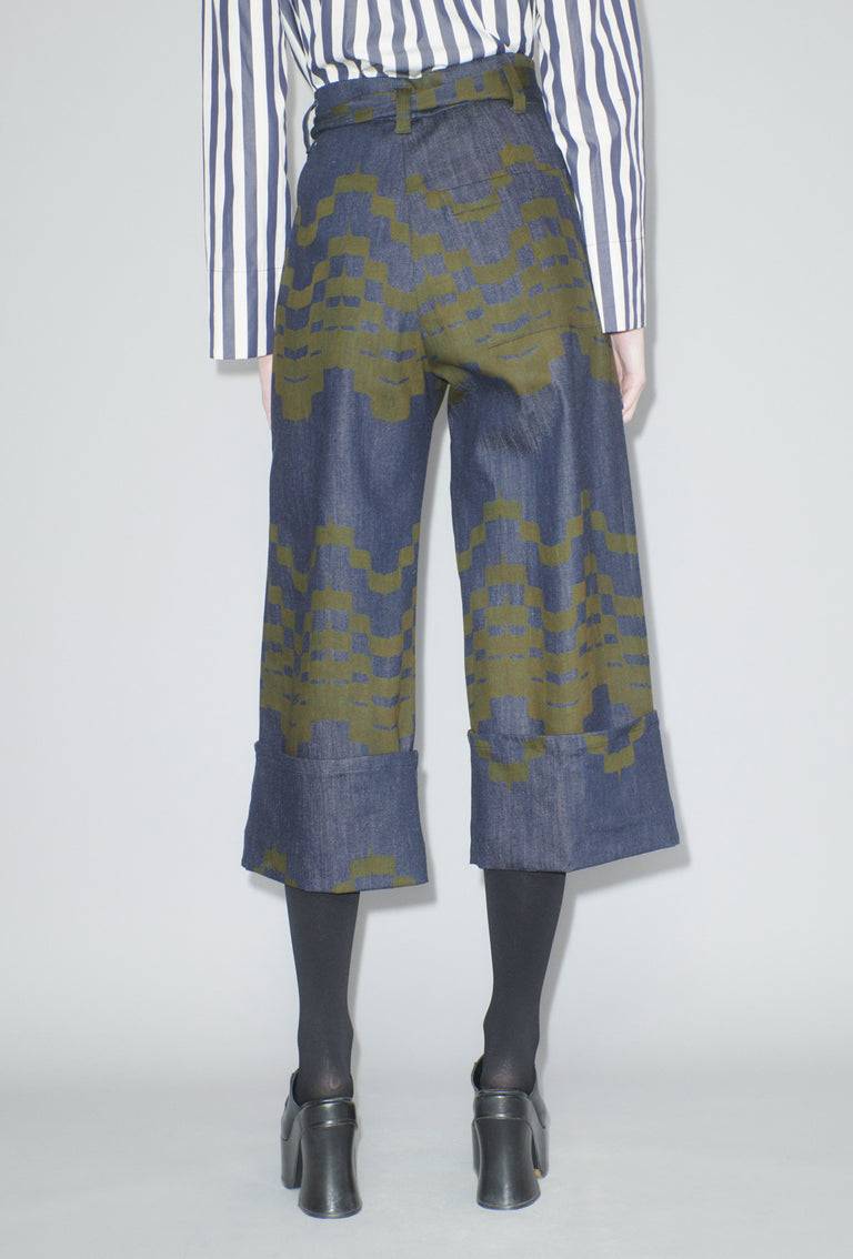 Odeeh Pigment Print Hose, Dark Moss Bis zu 55% Rabatt