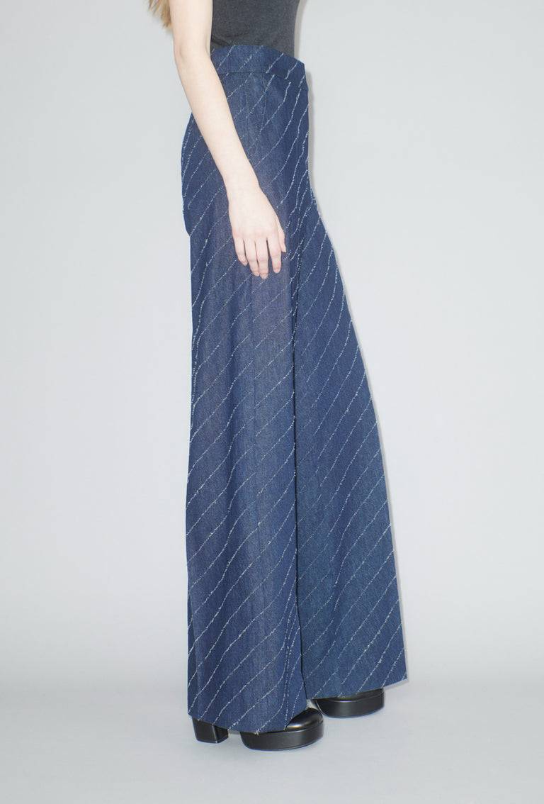 Odeeh Diagonal Filcoupè Denim Hose, Indigo Discount Store für neue Produkte