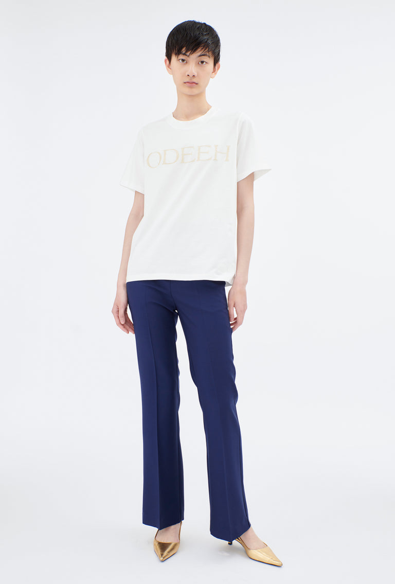 Odeeh Soft Wool Gabardine Hose, Ink Clearance-Verkauf