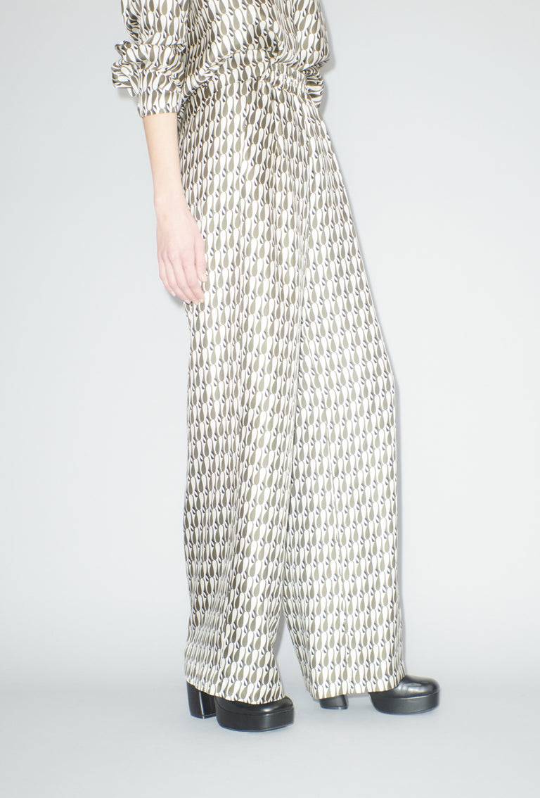 Odeeh Abstract Penguins Hose, Brown Olive zollfrei