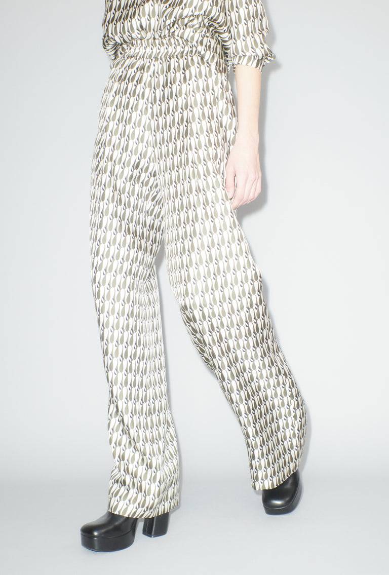 Odeeh Abstract Penguins Hose, Brown Olive zollfrei