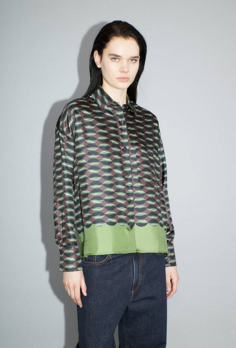 Odeeh Floating Objects Bluse, Myrrh Schlussverkauf