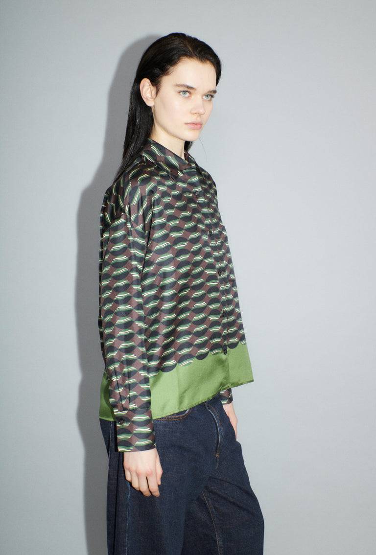 Odeeh Floating Objects Bluse, Myrrh Schlussverkauf