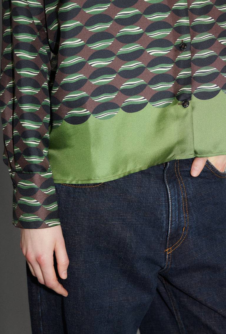 Odeeh Floating Objects Bluse, Myrrh Schlussverkauf
