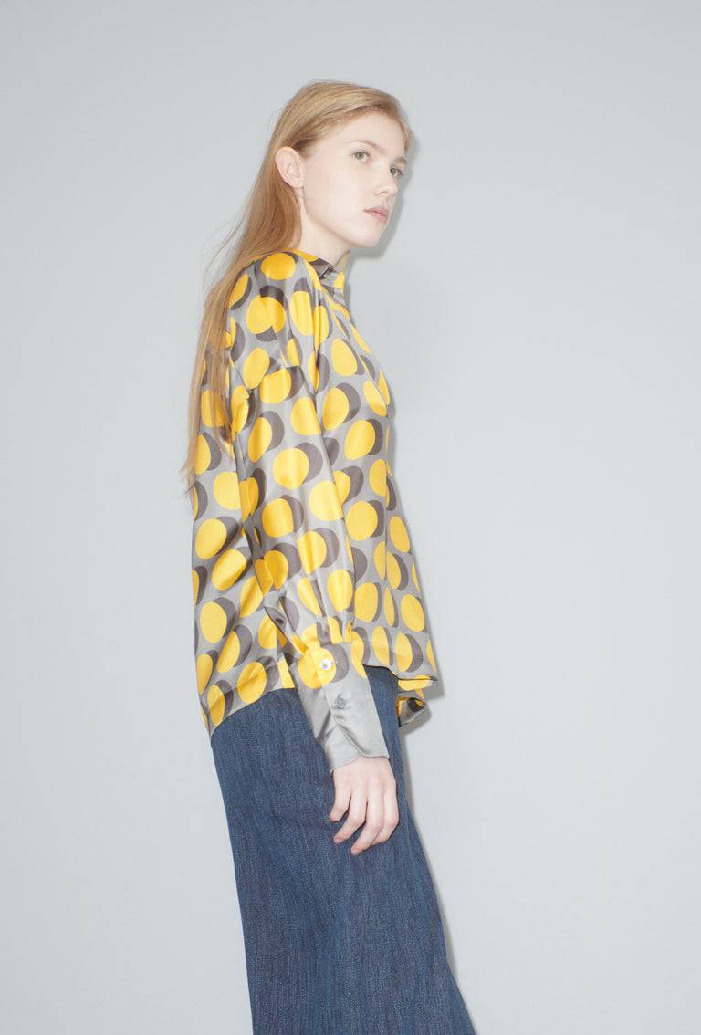 Odeeh Double Dot Bluse, Golden Yellow Meist gekauft