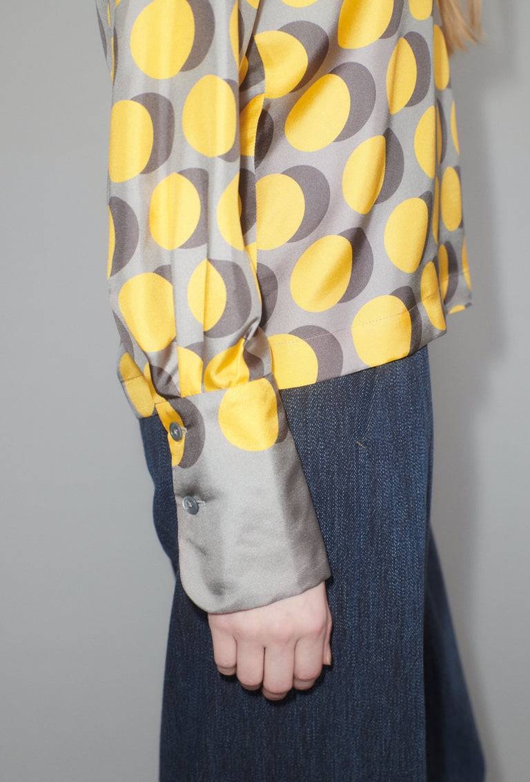 Odeeh Double Dot Bluse, Golden Yellow Meist gekauft