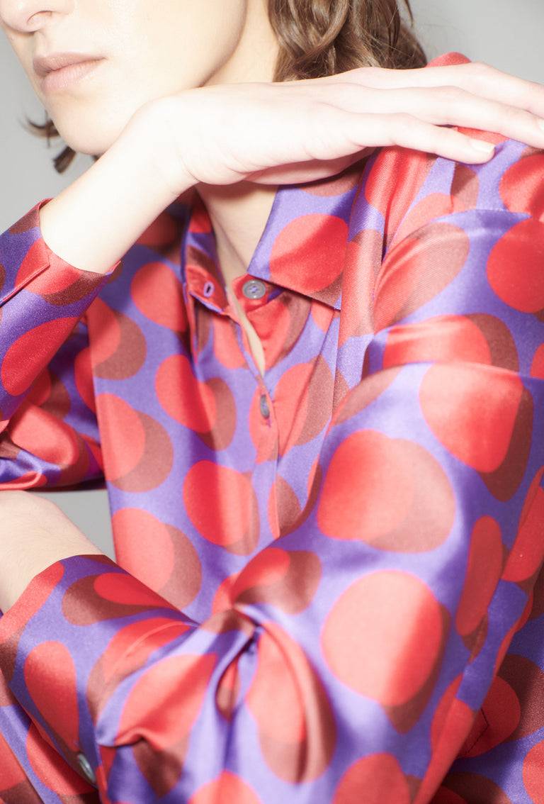 Odeeh Double Dot Bluse, Lipstick Blitzverkäufe