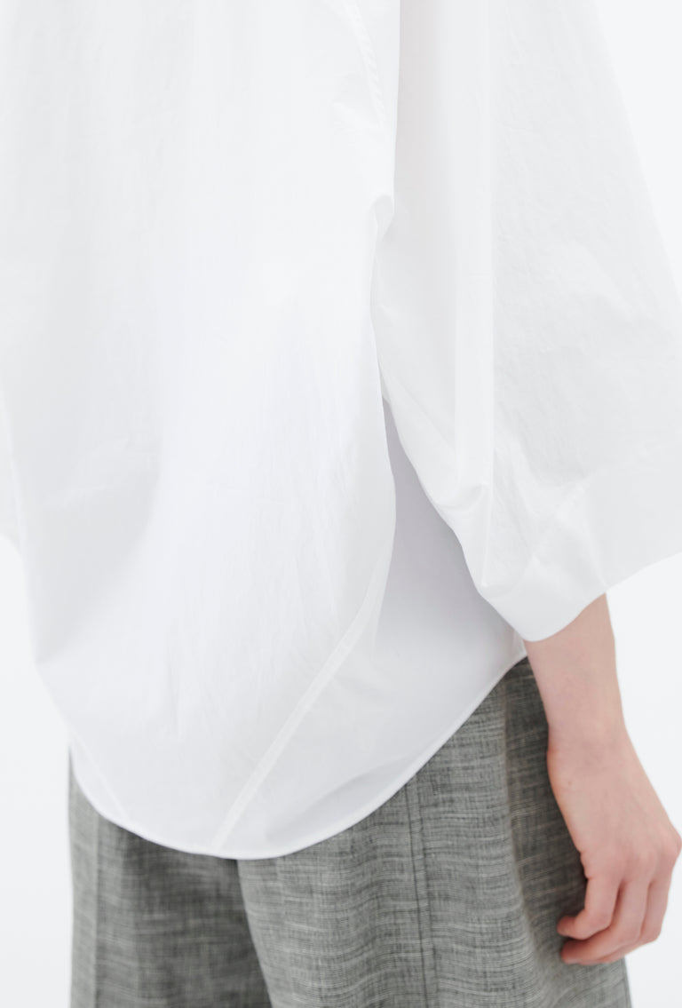 Odeeh Cotton Popeline Bluse, White Limitierter Zeitrabatt
