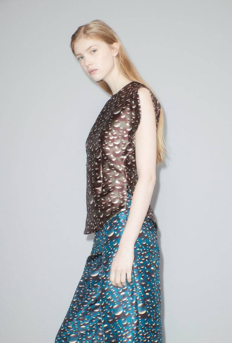Odeeh Glass Bubbles Top, Aubergine Fabrik Onlineshop