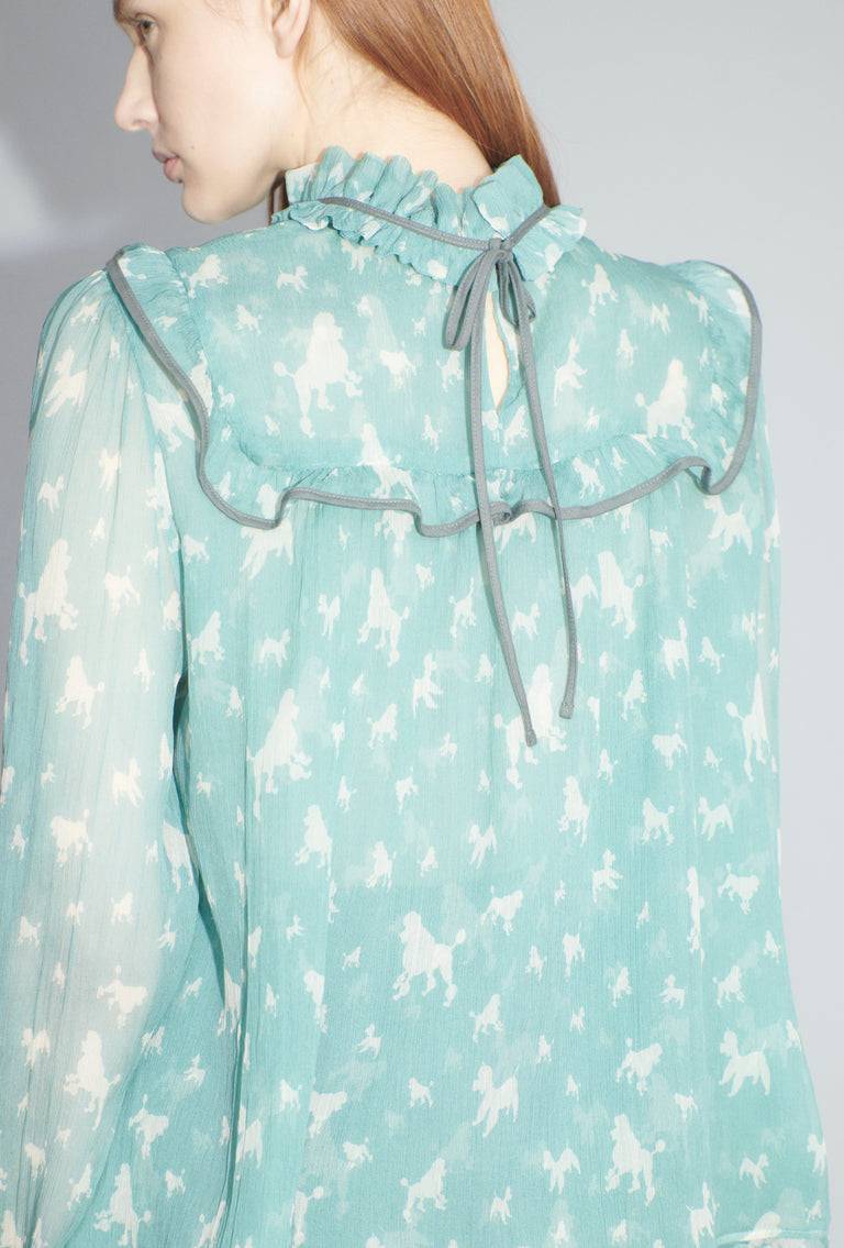 Odeeh Mini Poodles Bluse, Sea Green Rabatt
