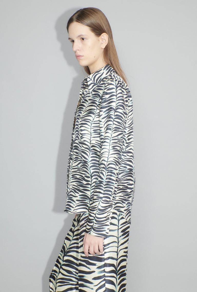 Odeeh Op-Art Tree Bluse, Black White Großer Ausverkauf