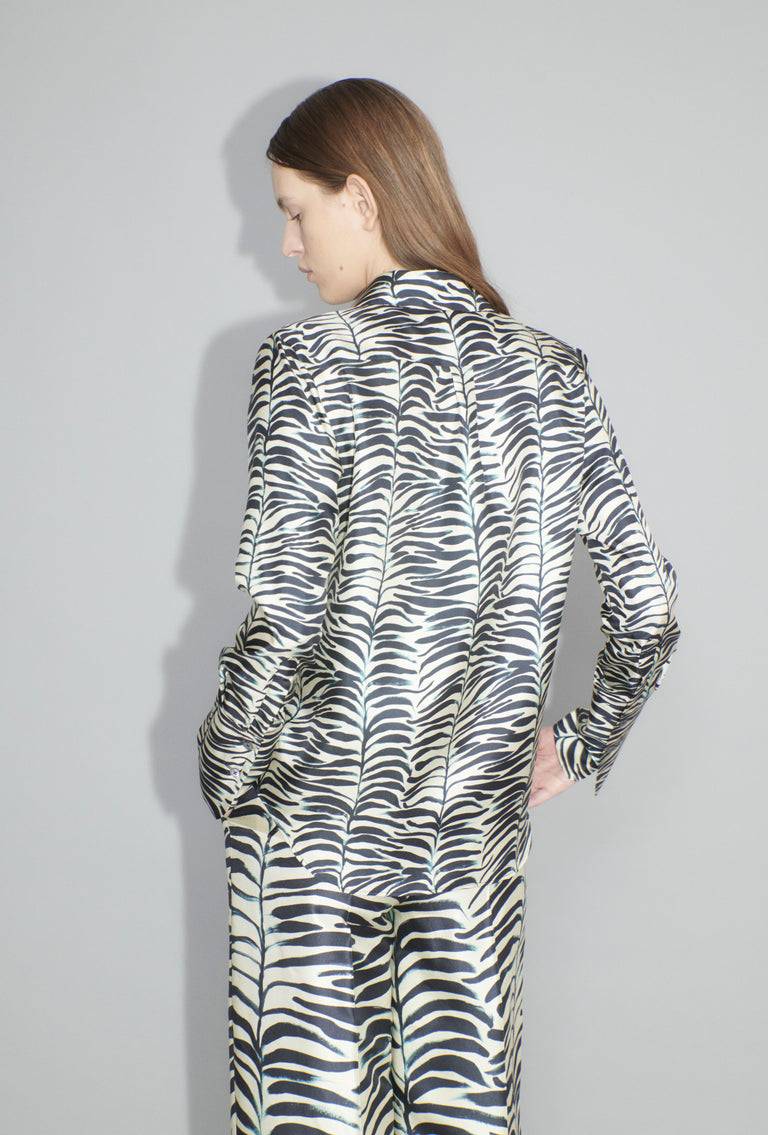 Odeeh Op-Art Tree Bluse, Black White Großer Ausverkauf