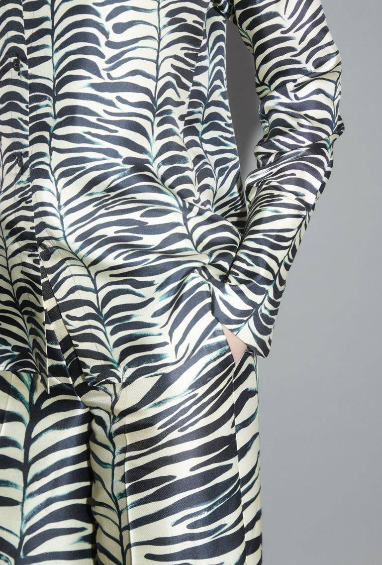 Odeeh Op-Art Tree Bluse, Black White Großer Ausverkauf