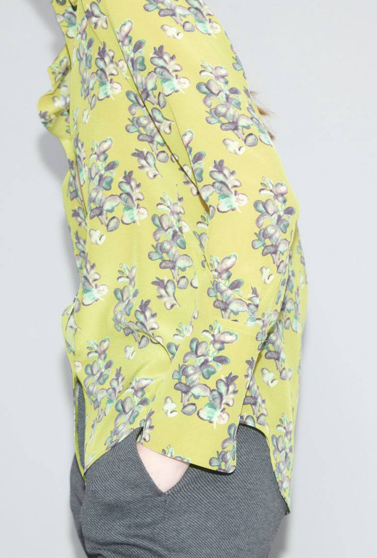 Odeeh Painted Blossoms Bluse, Citrine Weihnachtsangebot