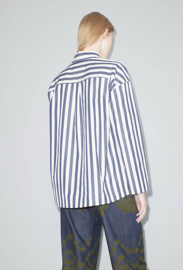 Odeeh Shirt Stripe Bluse, Navy White Vatertagsangebot