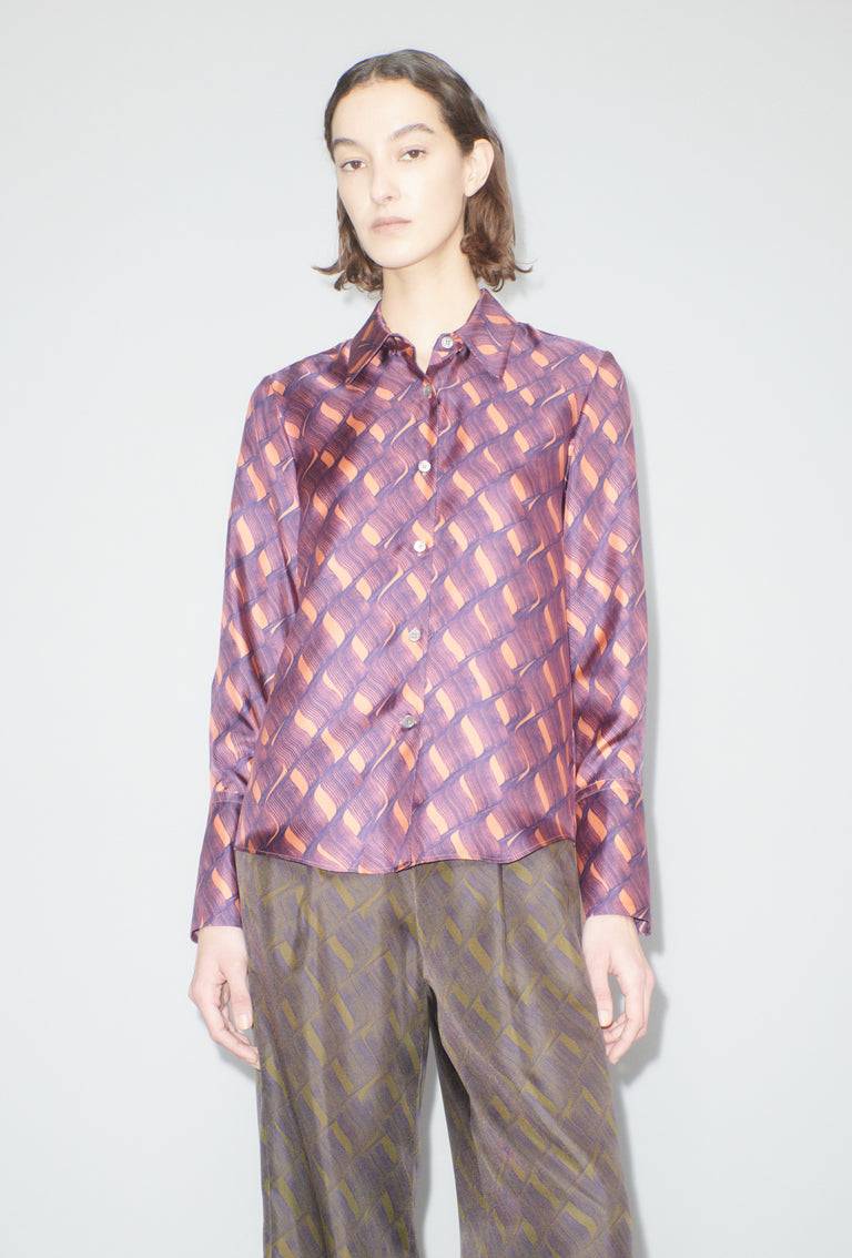 Odeeh Brush Waves Bluse, Flamingo Lagerräumung