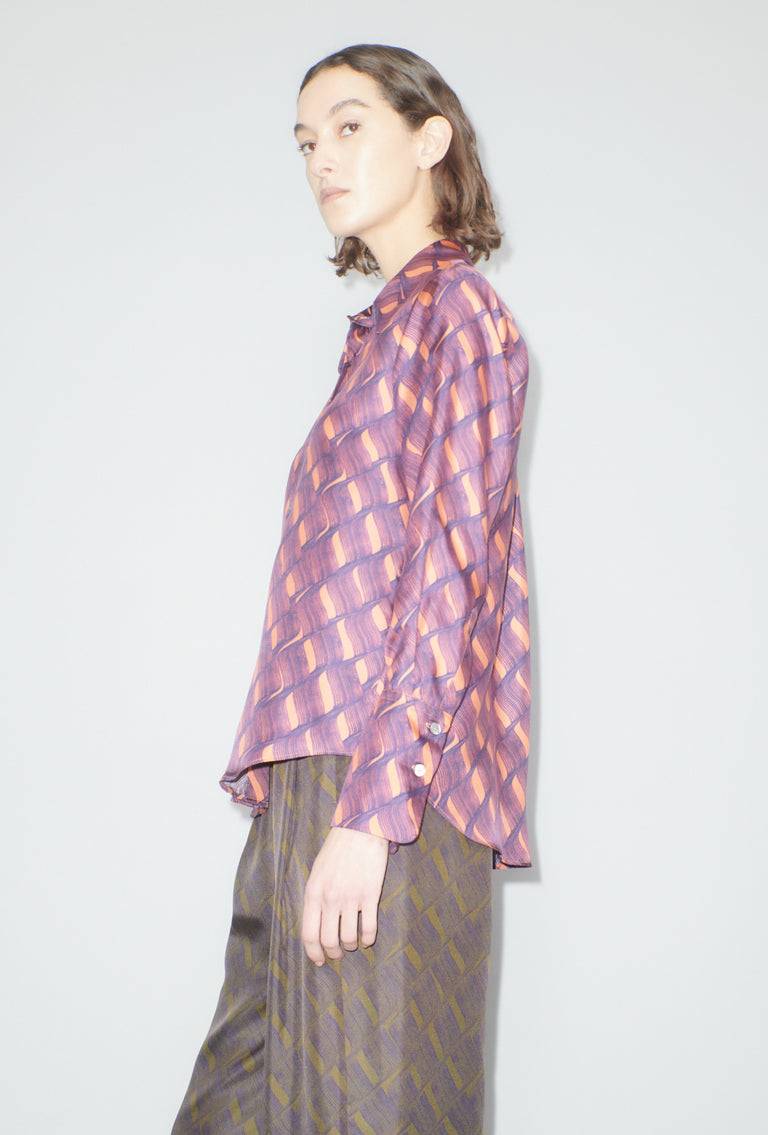 Odeeh Brush Waves Bluse, Flamingo Lagerräumung