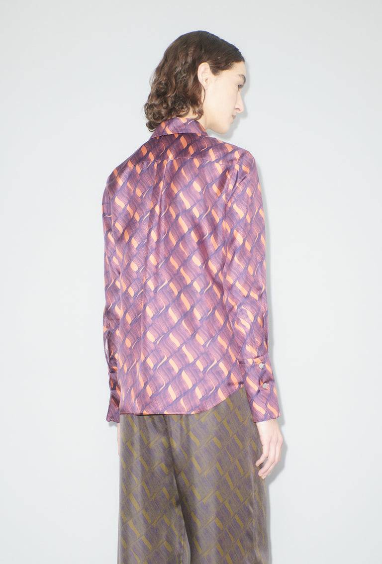 Odeeh Brush Waves Bluse, Flamingo Lagerräumung
