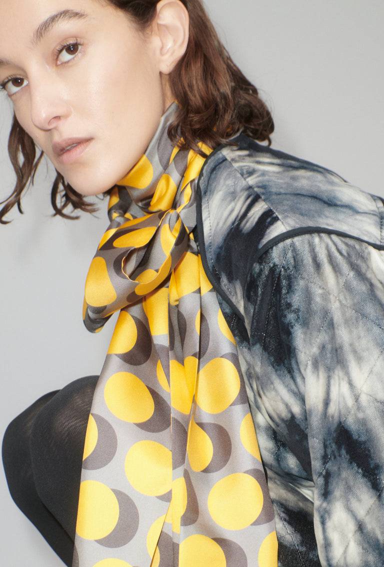 Odeeh Double Dot Schal, Golden Yellow Heißer Verkauf