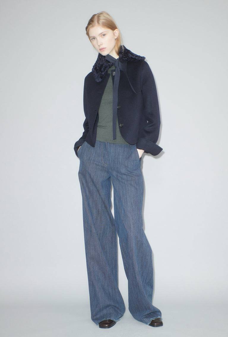 Odeeh Plush Schalkragen, Navy Online Outlet