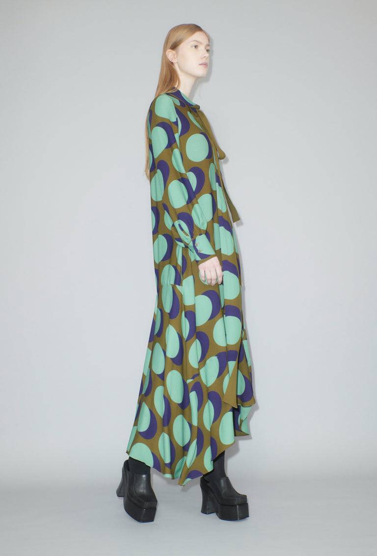 Odeeh Big Double Dot Kleid, Moss Exklusive Angebote