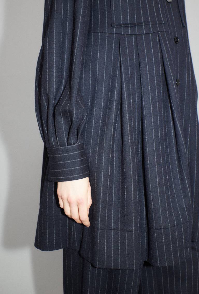 Odeeh Pin Stripe Jersey Kleid, Navy Tägliche Deals