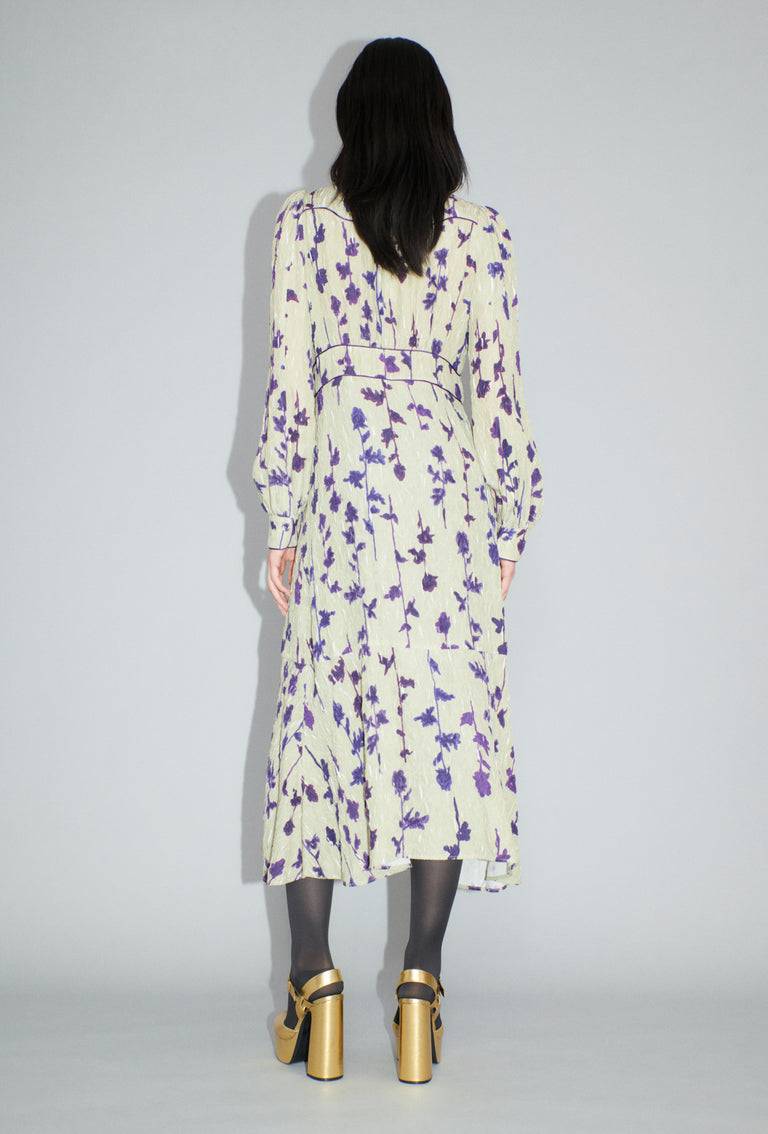 Odeeh Flower Items on Crushed Crepe Kleid, Almond Begrenzte Freigabe