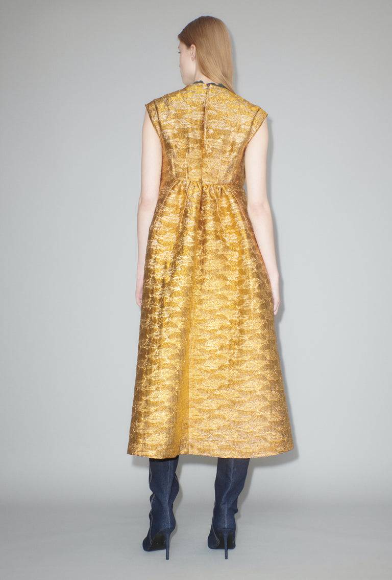 Odeeh Golden Flood Kleid, Gold Bis zu 50% Rabatt
