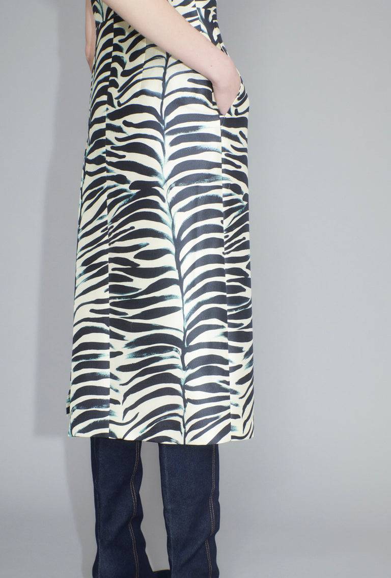 Odeeh Big Op-Art Tree Kleid, Black White Bis zu 65% Rabatt