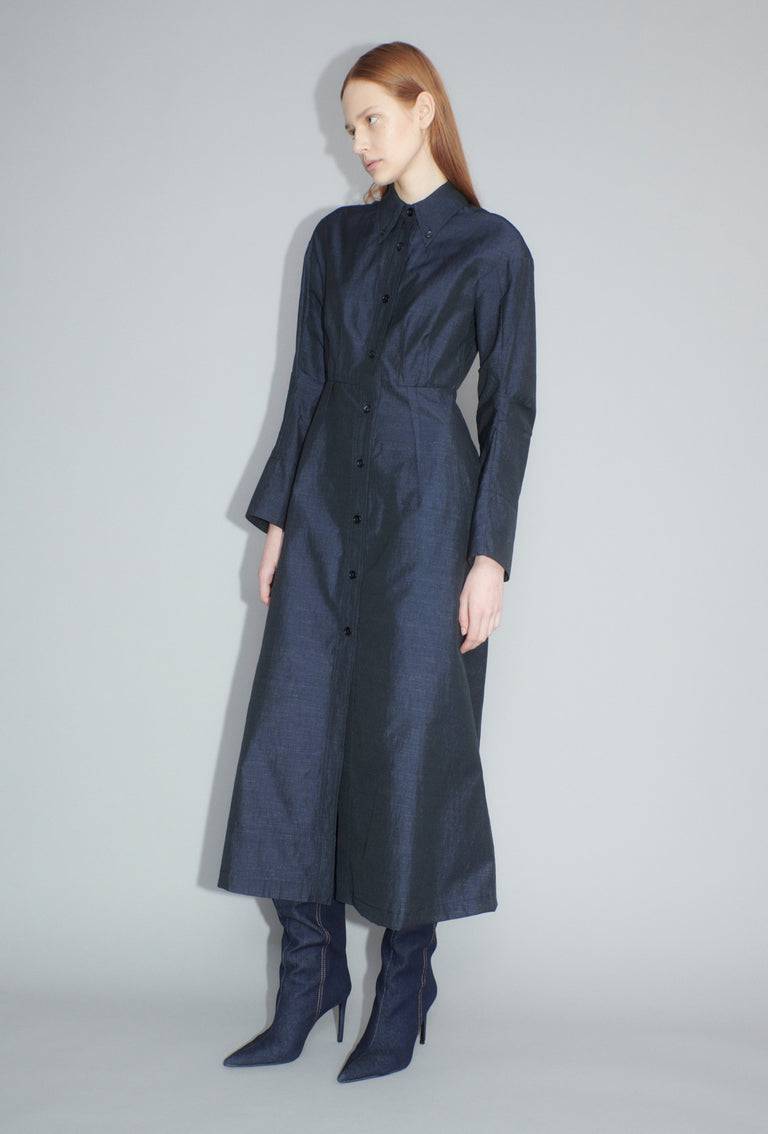 Odeeh Struct Taffeta Kleid, Midnight Sonderangebot der Fabrik
