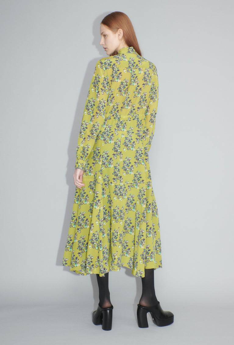 Odeeh Painted Blossoms Kleid, Citrine Vierteljährliche Förderung