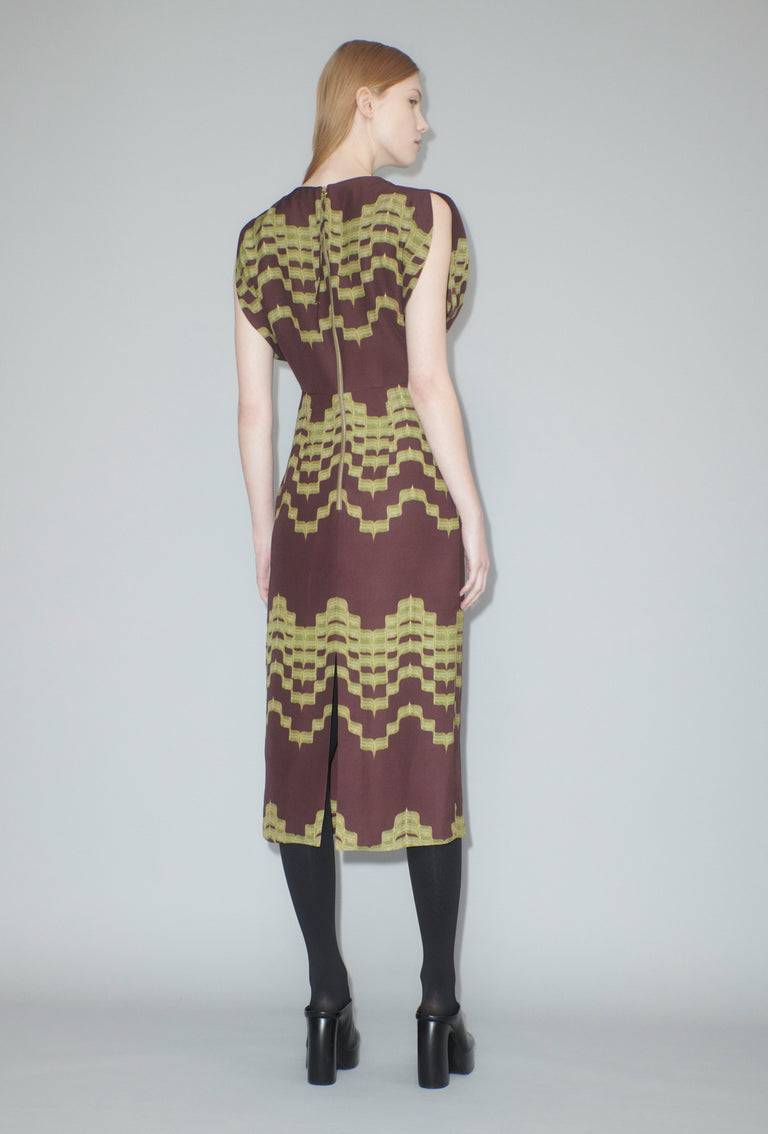Odeeh Double Printed Degradè Kleid, Goldolive Discount Store für neue Produkte