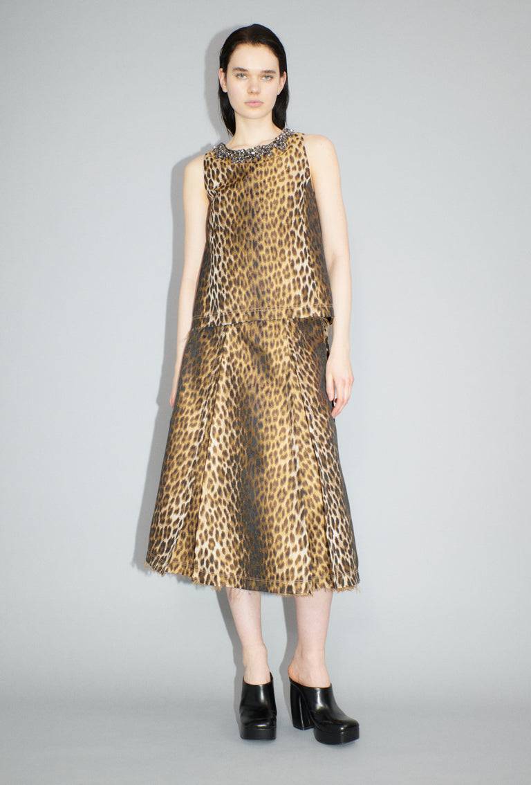 Odeeh Leopard Jaquard Rock, Hazelnut Riesige Rabatte