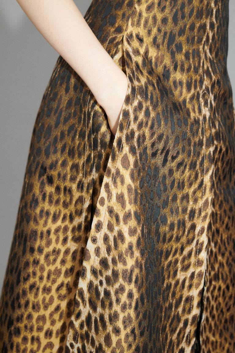 Odeeh Leopard Jaquard Rock, Hazelnut Riesige Rabatte