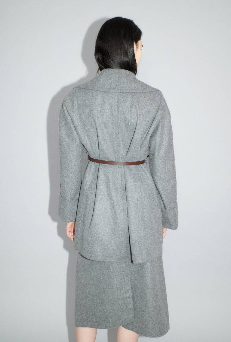 Odeeh Original Light Loden Kurzmantel, Flannel Grey Clearance-Verkauf