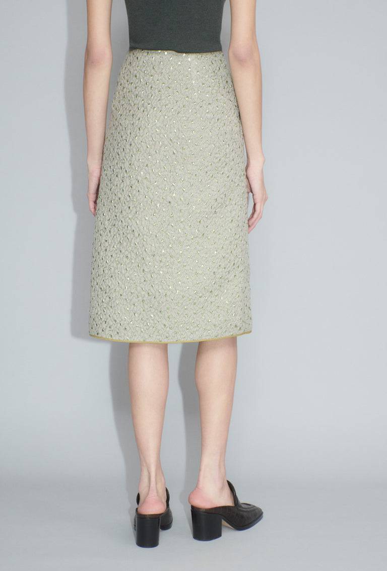 Odeeh Wool Cloqué Rock, Seaweed Speichern exportieren