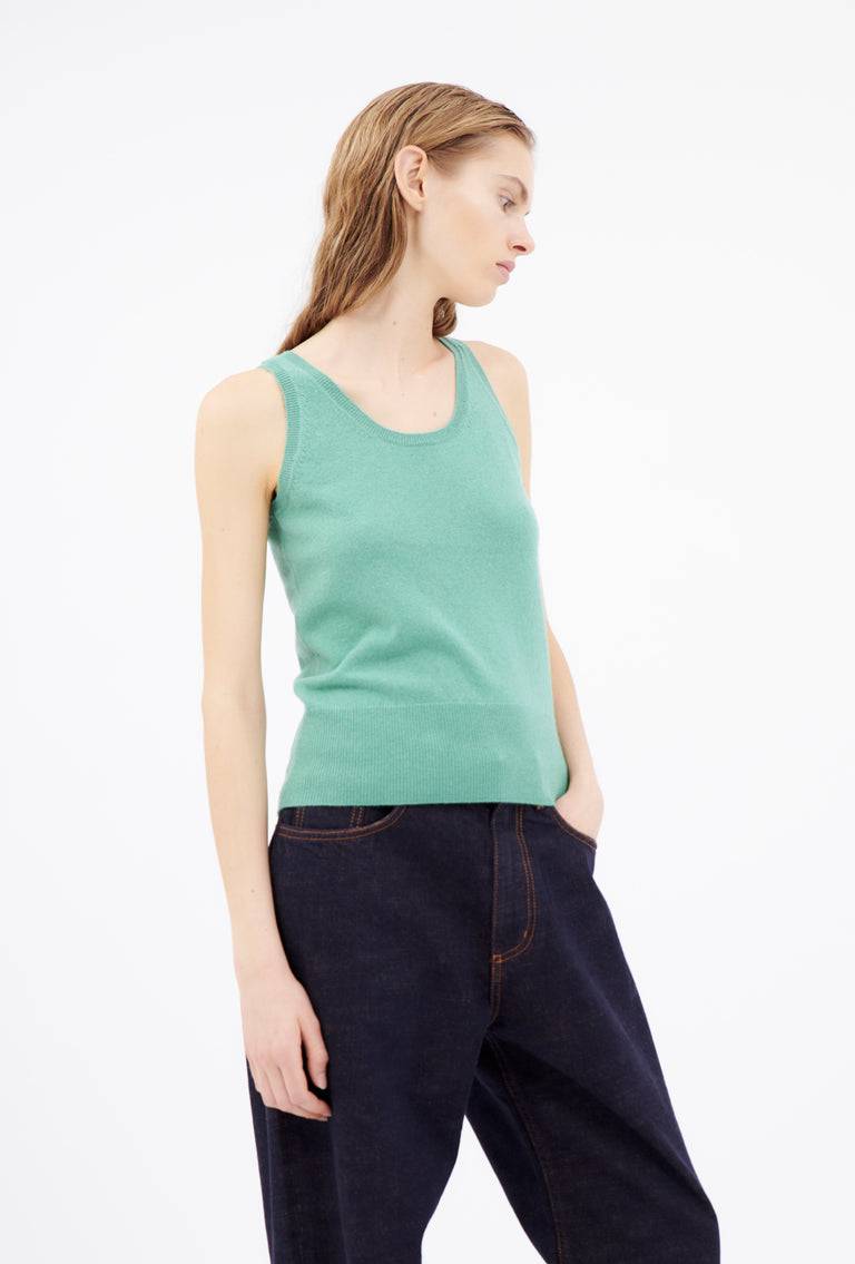 Odeeh Light Cashmere Top, Mermaid Green Online