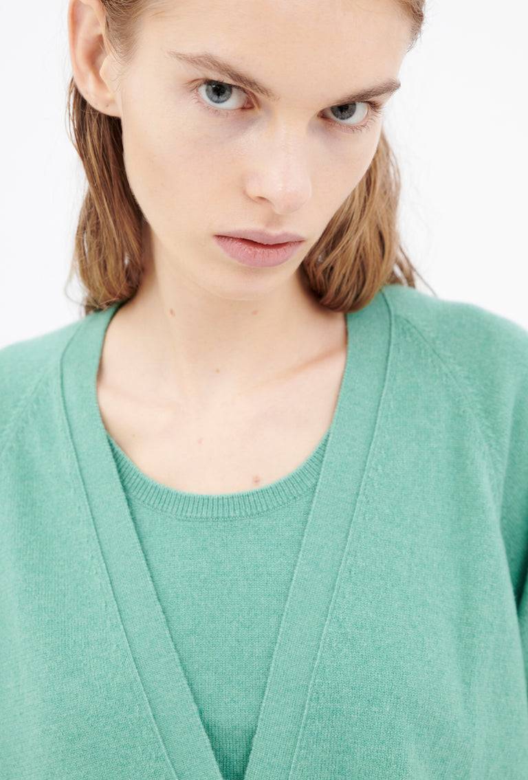 Odeeh Light Cashmere Cardigan, Mermaid Green Outlet