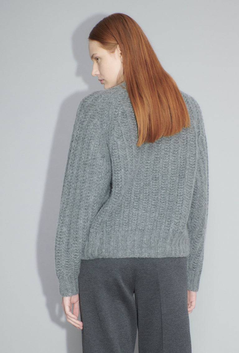 Odeeh Cashair Cardigan, Heather Grey Verkauf