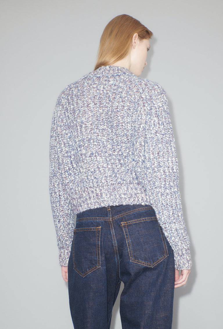 Odeeh Marbled Alpaca Wool Pullover, Light Mauve Schlussverkauf