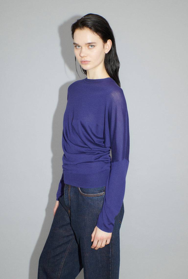 Odeeh Merino Extrafine Pullover, Plum Fabrikverkauf