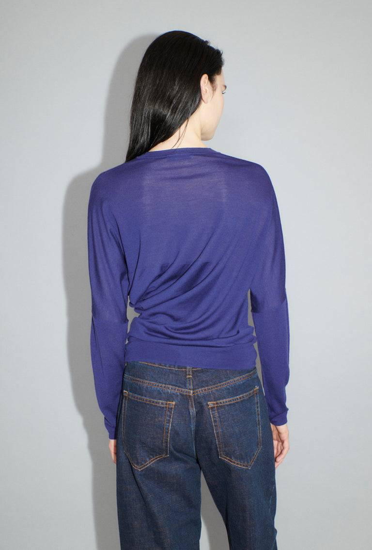 Odeeh Merino Extrafine Pullover, Plum Fabrikverkauf
