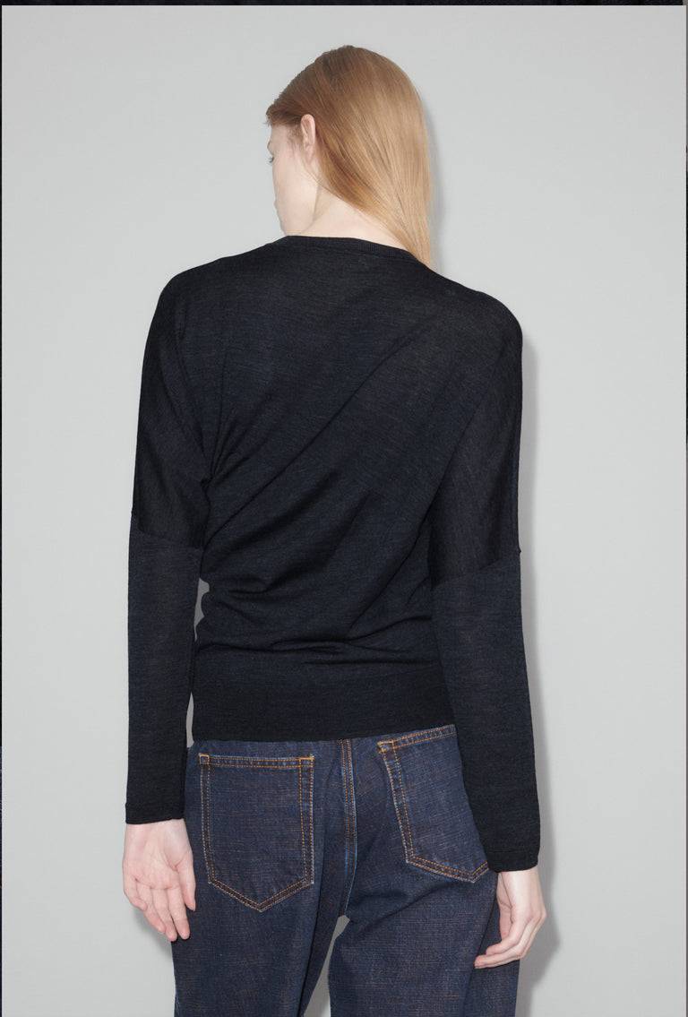 Odeeh Merino Extrafine Pullover, Jet Black Blitzverkäufe