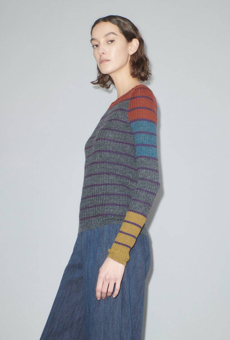 Odeeh Placed Stripe Pullover, Shadow Fabrik Onlineshop