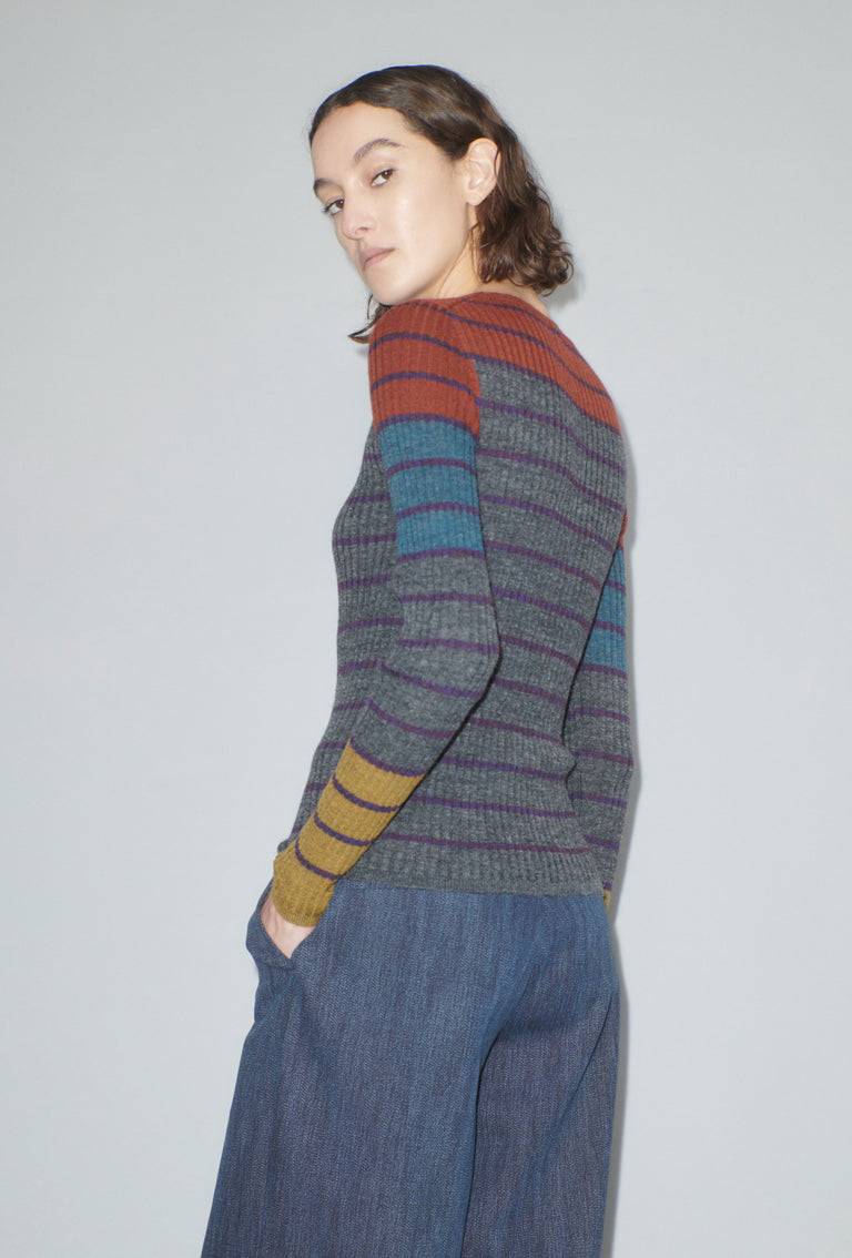 Odeeh Placed Stripe Pullover, Shadow Fabrik Onlineshop