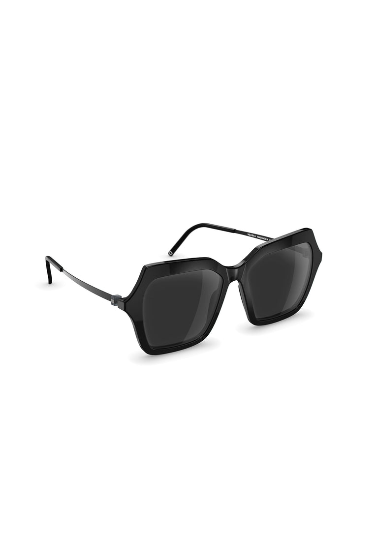 Odeeh NEUBAU Phaedra Sonnenbrille, Black/Black Günstig kaufen